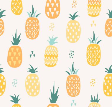 Vektör yaz desen meyve ile. 