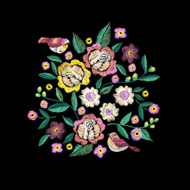 Moda vektör nakış 