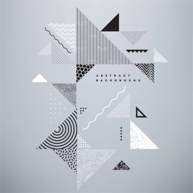 Soyut dokulu üçgen vektör arka plan