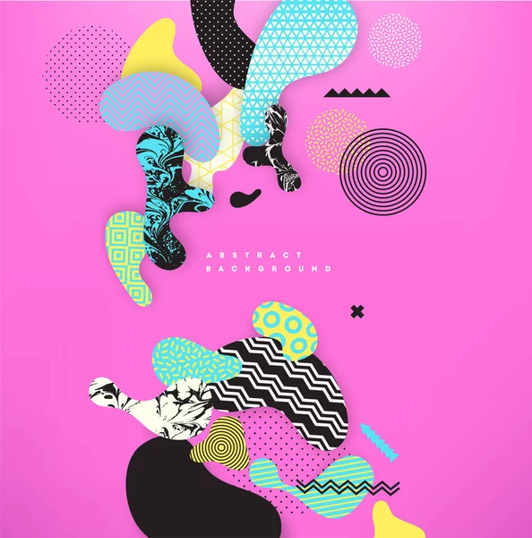 Fluide Abstrait Bulles Colorées Fond Vectoriel — Image vectorielle