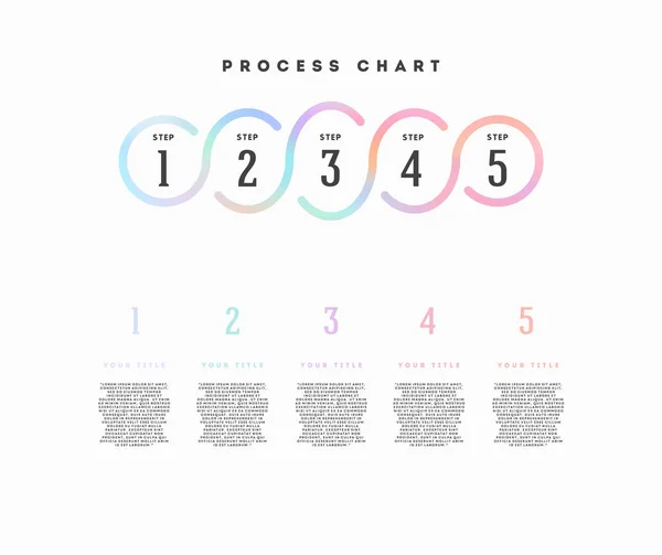 インフォ グラフィック ステップ ステップ図 — ストックベクタ