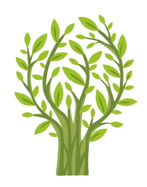 Yeşil ağaç (vektör)