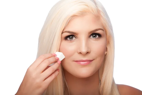 Belleza facial cuidado de la piel concepto mujer cara — Foto de Stock