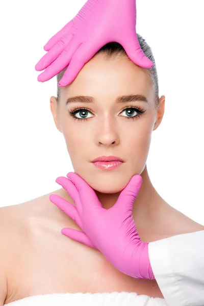 Kosmetisk hudvård spa skönhetsbehandling Royaltyfria Stockfoton