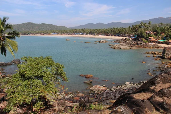 Plage tropicale de Palolem, Goa, Inde — Photo