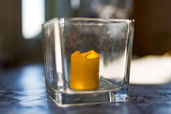 Candle in the Bottle — Stock Photo, Image