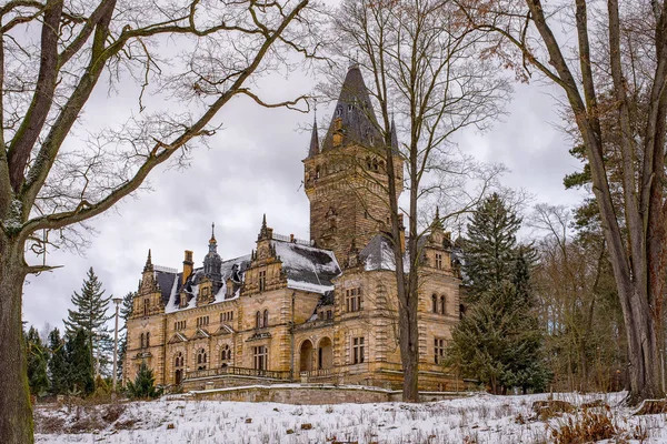 Hunting Lodge Hummelshain en invierno I — Foto de Stock