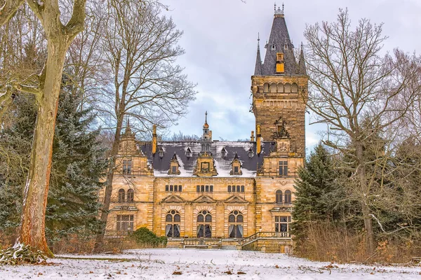 Hunting Lodge Hummelshain v zimě Iv — Stock fotografie