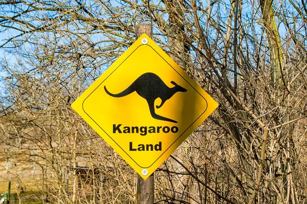 Kangaroo sign country — Stock Photo, Image