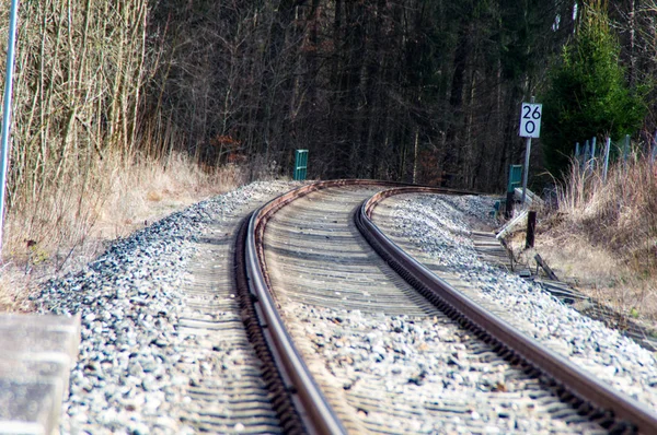 鉄道用レール — ストック写真