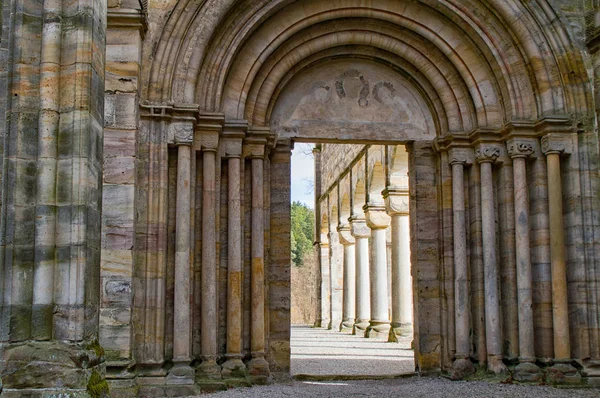 Rovine del monastero a Paulinzella in Turingia — Foto Stock