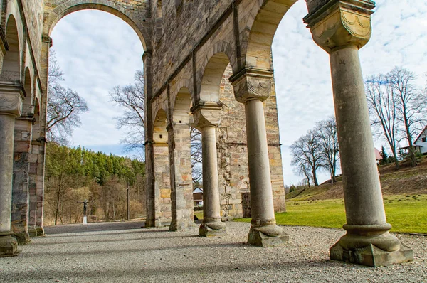 Ruinas del monasterio en Paulinzella en Turingia — Foto de Stock