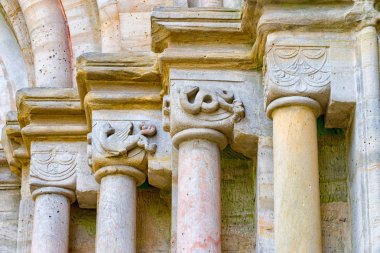 Thuringia Almanya'da Paulinzella Manastırı Harabeleri