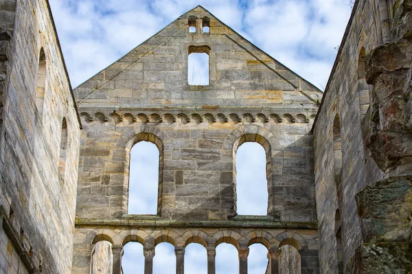 Klosterruin i Paulinzella i Thüringen Tyskland — Stockfoto