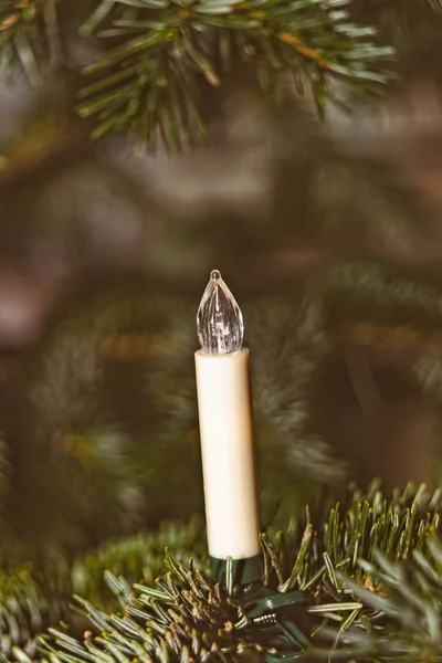 Details of a decorated Christmas tree — Stok fotoğraf