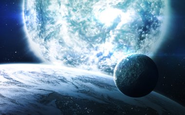 Arka plan bilimsel - gezegenler uzay, Bulutsusu ve yıldız. NASA'ın nasa.gov tarafından döşenmiş bu görüntü unsurları