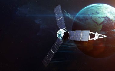 Derin uzay sanat. Nebulanın, gezegenler gökadaları ve yıldız güzel kompozisyon. Duvar kağıdı için harika ve yazdırma. Nasa tarafından döşenmiş bu görüntü unsurları