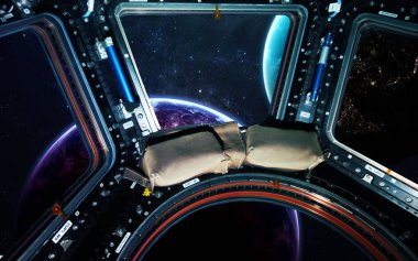 Derin uzay sanat. Nebulanın, gezegenler gökadaları ve yıldız güzel kompozisyon. Duvar kağıdı için harika ve yazdırma. Nasa tarafından döşenmiş bu görüntü unsurları