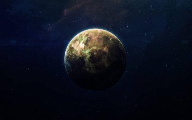 Venüs - yüksek çözünürlüklü güzel sanat güneş sisteminin gezegenini sunar. NASA tarafından desteklenen bu görüntü ögeleri