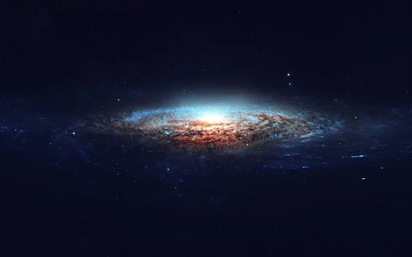 Deep space art. Nebulosor, planeter, galaxer och stjärnor i vacker komposition. Awesome för tapet och print. Delar av denna bild från Nasa — Stockfoto