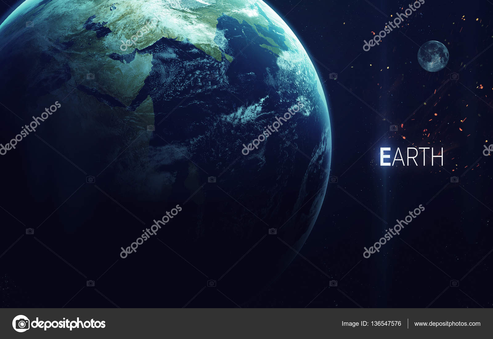 Earth High resolution beautiful art presents of the solar