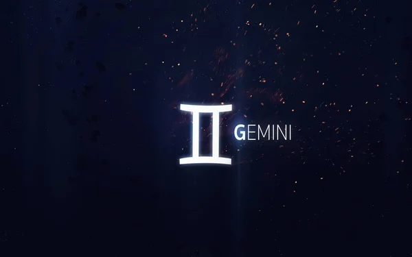 Sterrenbeeld - Gemini. Elementen van dit beeld ingericht door Nasa — Stockfoto