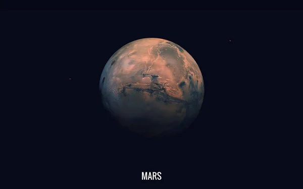 Marte. Elementos desta imagem fornecidos pela NASA — Fotografia de Stock