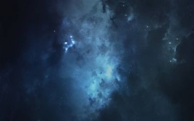 Nebula. Bilim kurgu uzay duvar kağıdı, inanılmaz güzel gezegenler, galaksiler, sonsuz evrenin karanlık ve soğuk güzelliği. Bu görüntünün elementleri NASA tarafından desteklenmektedir