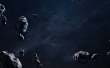Uzayın derinliklerinde muhteşem bulutsular. Sonsuz evrenin yıldız alanları. Bu görüntünün elementleri NASA tarafından desteklenmektedir
