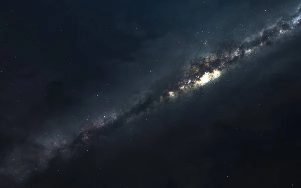 Млечный Путь Звездные Поля Бесконечного Космоса Элементы Этого Изображения Предоставлены — стоковое фото