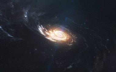 Samanyolu galaksisi, uzayın derinliklerinde bir yıldız kümesi. Bilim İncili