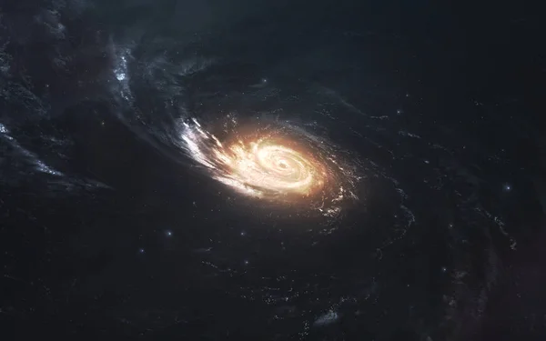 Галактика Млечный Путь, скопление звезд в глубоком космосе. Научная фантастика — стоковое фото
