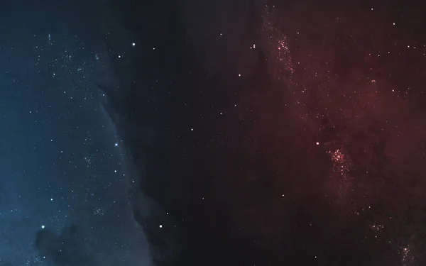 Nébuleuse, champ stellaire, amas d'étoiles dans l'espace lointain. Science fiction — Photo