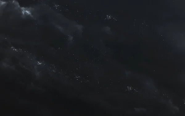 Derin uzay, kozmik manzara. Starfield. Nebula. Müthiş bilim. — Stok fotoğraf