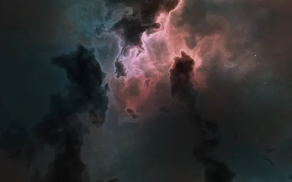 Nebula in deep space. Gas and dust clouds. Elements of this imag — Stock Photo, Image