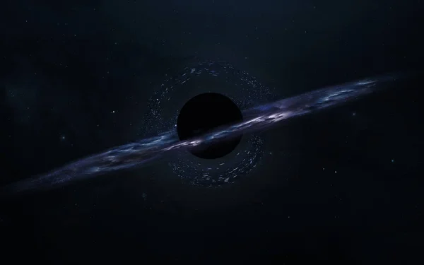 First image of black hole. Wormhole in deep space. Messier 87. E — Stock Photo, Image