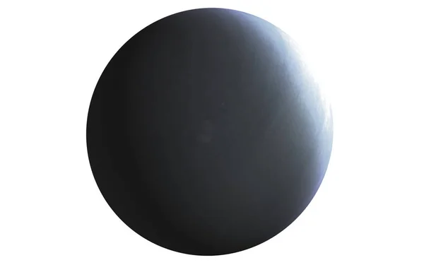 Urano. Sistema solar altamente detallado planeta renderizado aislado en w — Foto de Stock