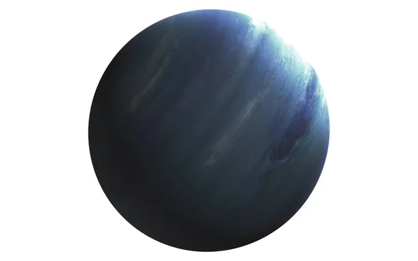 海王星。 高度详细的太阳系行星在地球上被隔离 — 图库照片