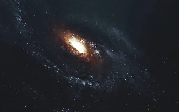 Una galassia fantastica da qualche parte nello spazio profondo. Carta da parati cosmica. Elemen — Foto Stock