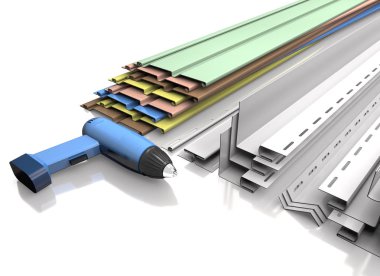 Panel Kaplama, plastik profil ve elektrikli tornavida (3d Hüseyin