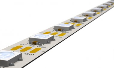 Modern Led Şerit (3d çizim).