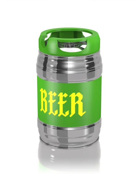 Cerveza barril (ilustración 3d ). —  Fotos de Stock