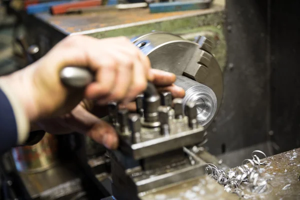 Máquina de moedor de torno — Fotografia de Stock