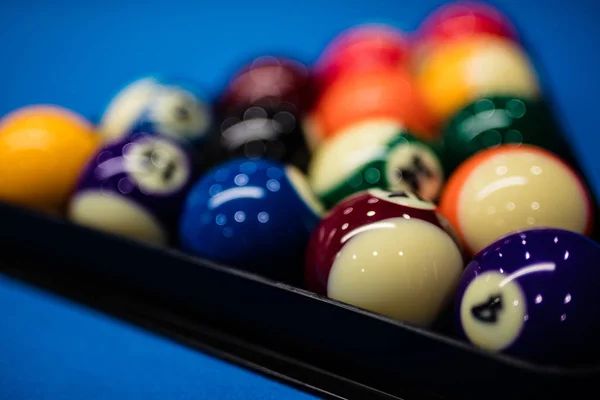 Eight balls billiards — Zdjęcie stockowe