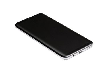 akıllı telefon üzerinde beyaz izole