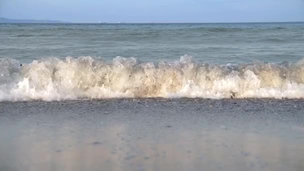 Морская Волна Сокрушительное Побережье Экстремальное Замедление 200 Кадров Секунду — стоковое видео
