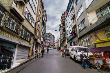 İstanbul / Türkiye - 5 Mart 2019: İstanbul kenti dünyanın en büyük kentlerinden biri. İstanbul 'un eski kenti seyahat ve turizm açısından en ilgi çekici yer..