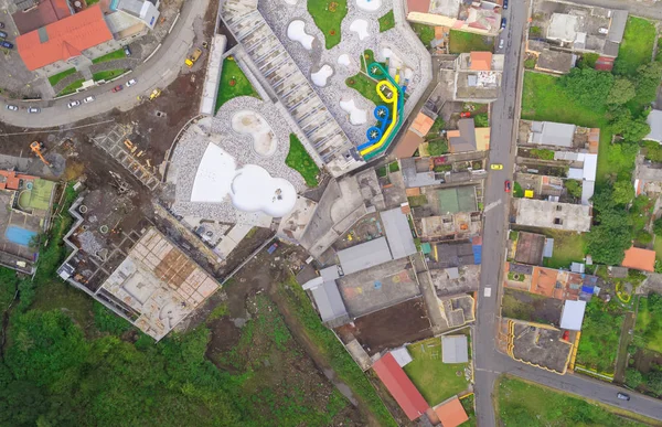Banos De Agua Santa Drone View, Ecuador — Stock Photo, Image