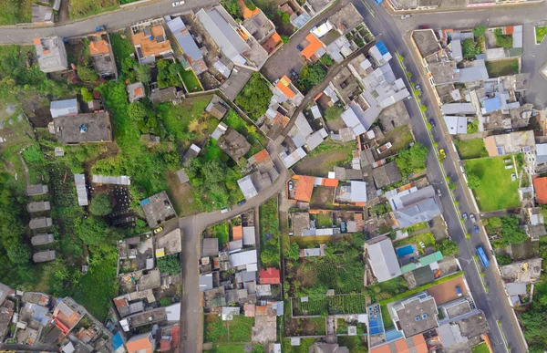 Veduta panoramica aerea di Banos, Ecuador — Foto Stock