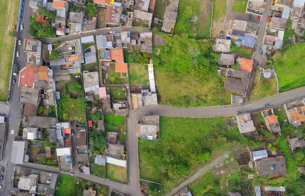 Spektakulära antenn panorama av Banos, Ecuador — Stockfoto